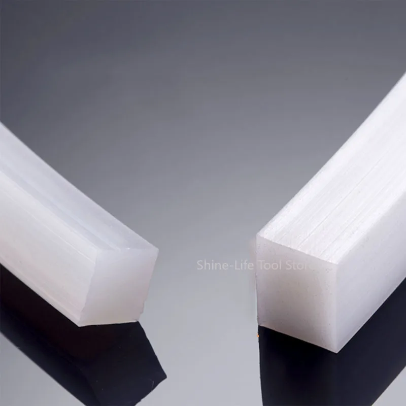 1x2mm~30x50mm White High-temperature Resistant Square Silicone Rubber Sealing Strip