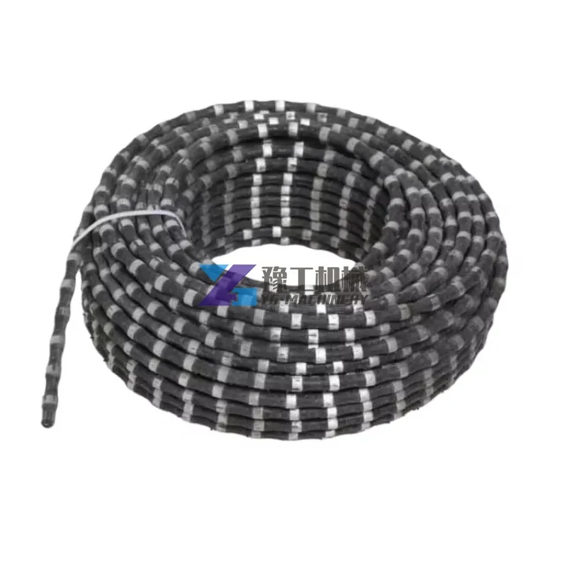 High Efficiency 11.5mm Diamond Wire Saw Rope for Reinforced Concrete Cutting