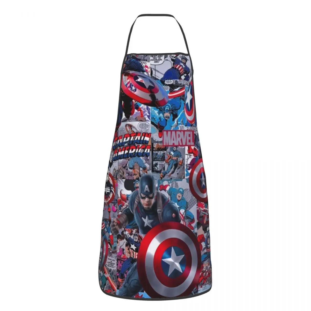 

На заказ унисекс Капитан Америка Кухня Шеф-повар Кулинария Выпечка Фартук Мужчины Женщины Столлер Кухня для Садоводства