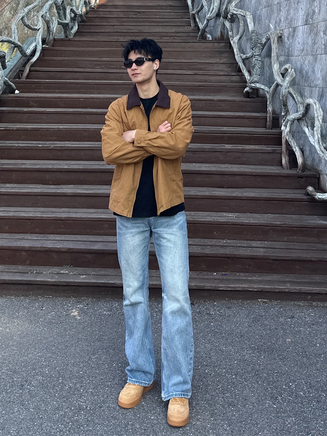 

Мужские джинсы Cleanfit светло-голубого цвета, весенние, прямые, слим-фит, с зауженной талией, из денима, в стиле High Street