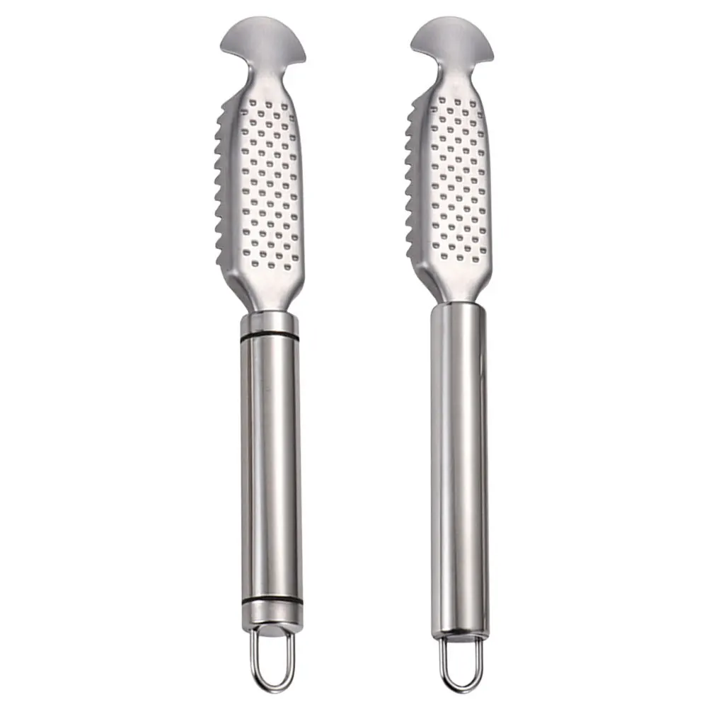 

2Pcs Fish Scale Remover Stainless Steel Fish Belly Cleaning Tool Ergonomic Handle Kitchen Accessory Home Accessory