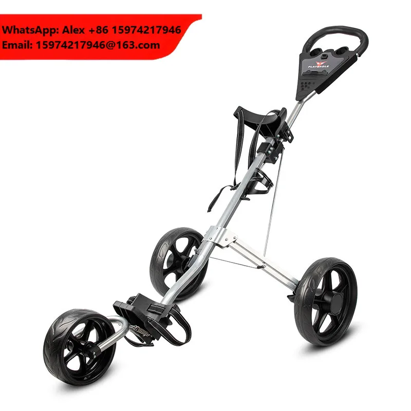 PLAY EAGLE 3 Wheels Portable Detachable Multi-function Golf Trolley Cart