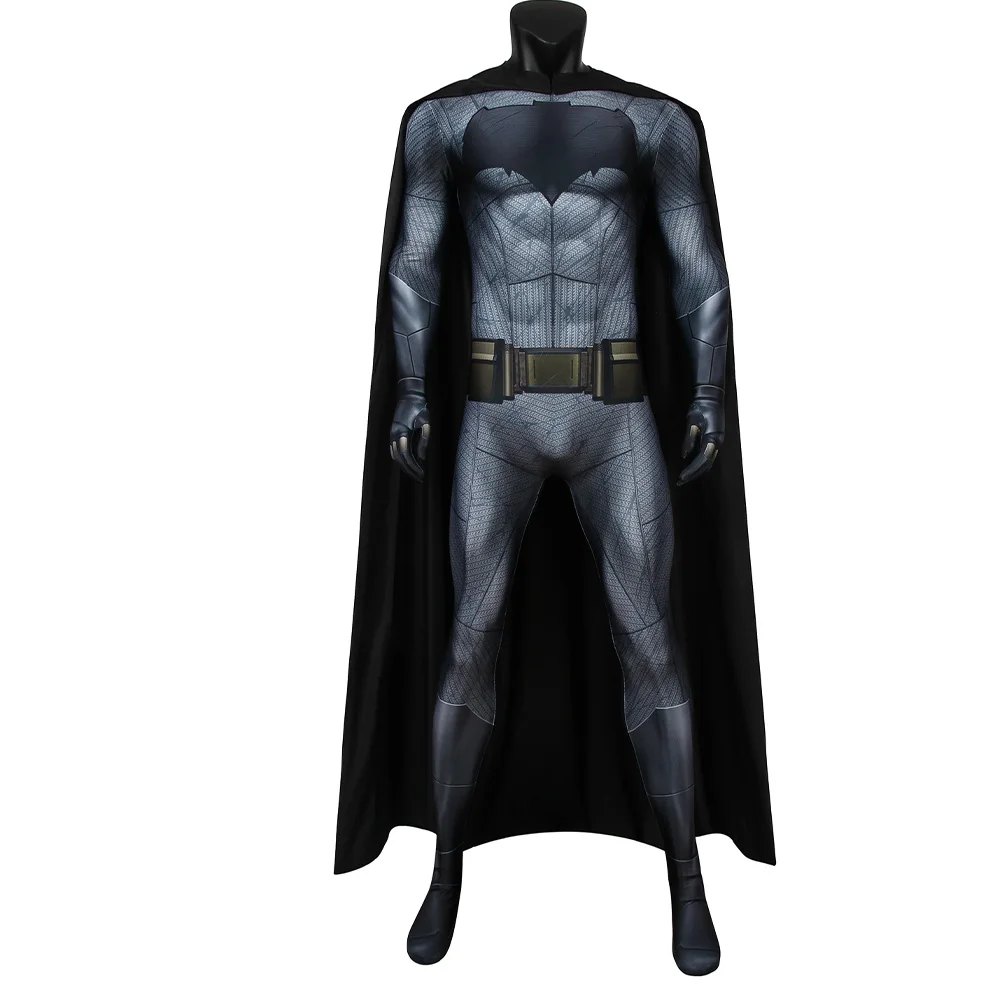 Traje de Cosplay de Bruce Wayne para hombre, mono masculino de superhéroe, ropa de fiesta de Carnaval de Halloween