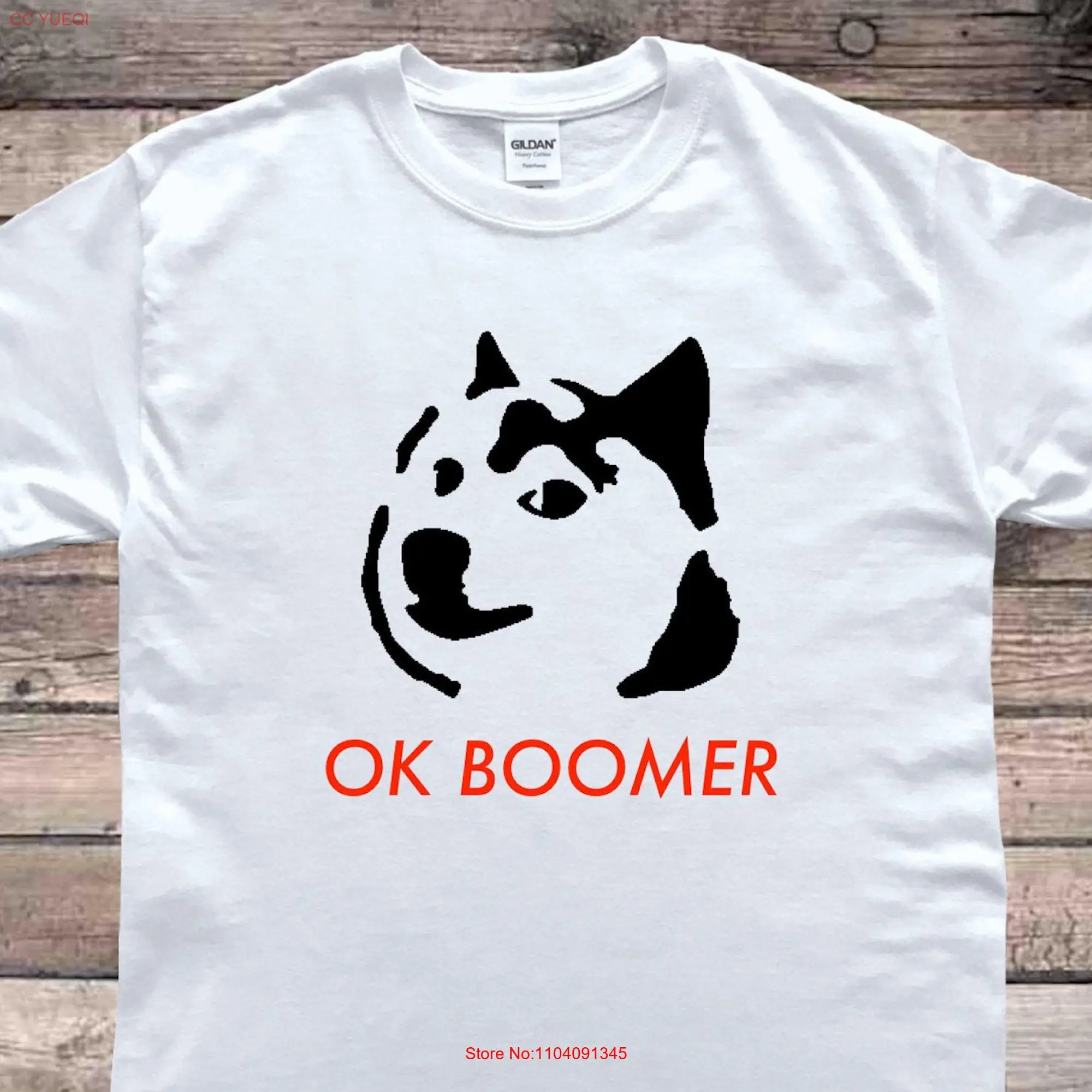 

OK Boomer Doge футболка с длинным или коротким рукавом