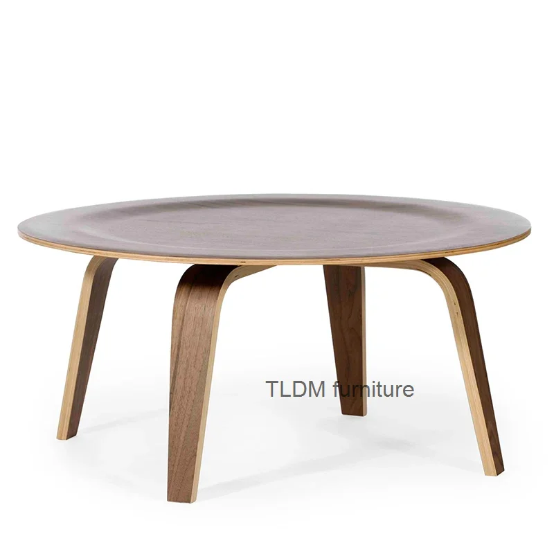 Modern Wooden Round Coffee Table Center Eastern Restaurant Nordic Eastern Dining Table Country Round Stolik Kawowy Medieval