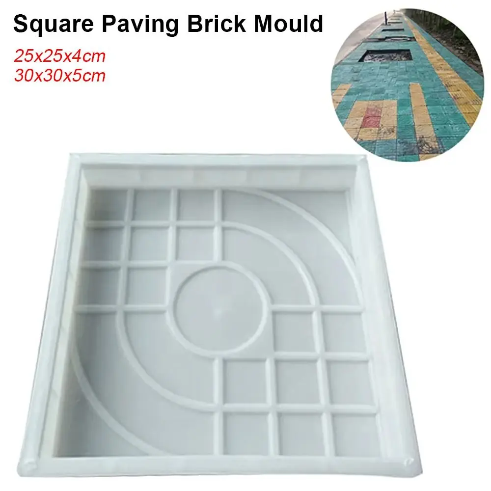 1Pcs New Square Shaped Paving Brick Mould Plastic Reusable Concrete Path Maker Mold DIY Walk Maker For Lawn Patio Yard Garden