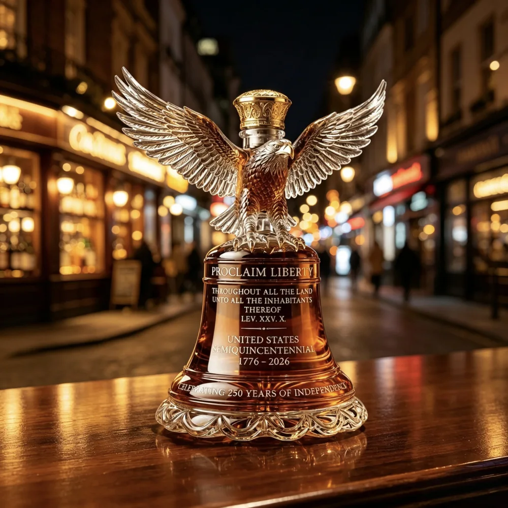 Wings Spreading Eagle Shaped High Borosilicate Glass Decanter European Vintage Baijiu Liquor Storage Wine Bottle