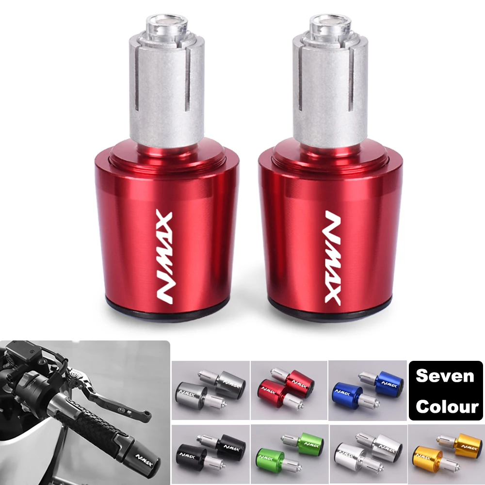 For YAMAHA NMAX 155 NMAX155 NMAX 125 NMAX 150 N-MAX 125 155 15-21 Handle Bar Cap End Plugs 7/8mm CNC Motorcycle Handlebar Grips