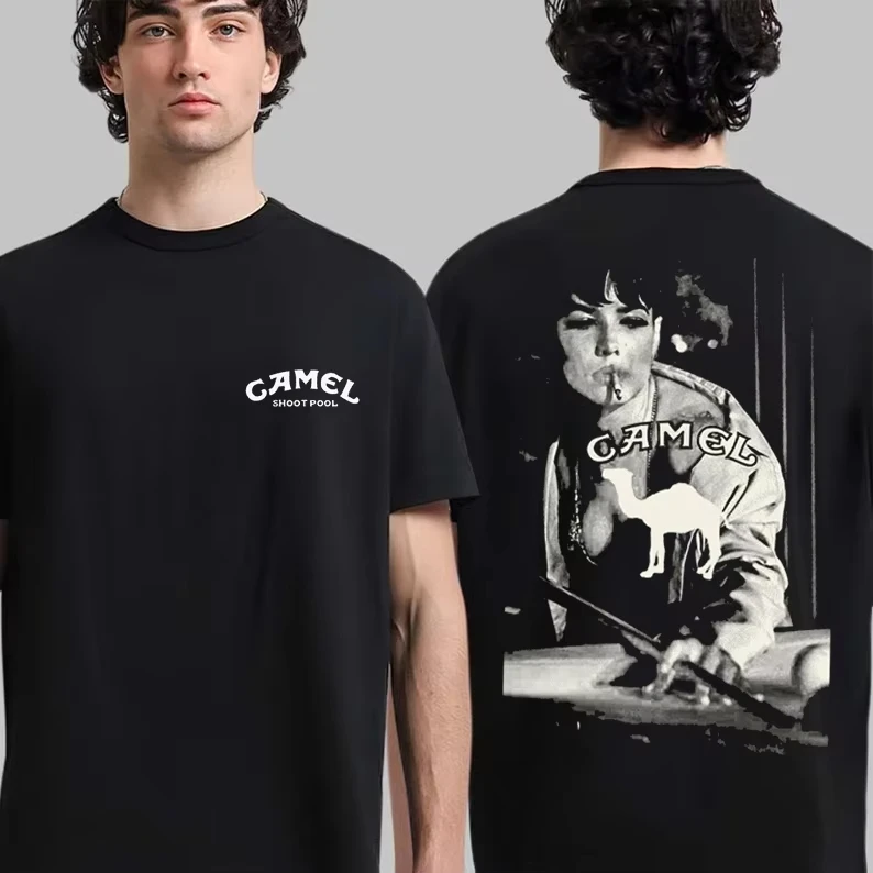 Retro Camel Cigarettes Pleasure To Burn T-Shirt Vintage Cotton Short Sleeve Casual Streetwear Men Women Clothing Harajuku Tops