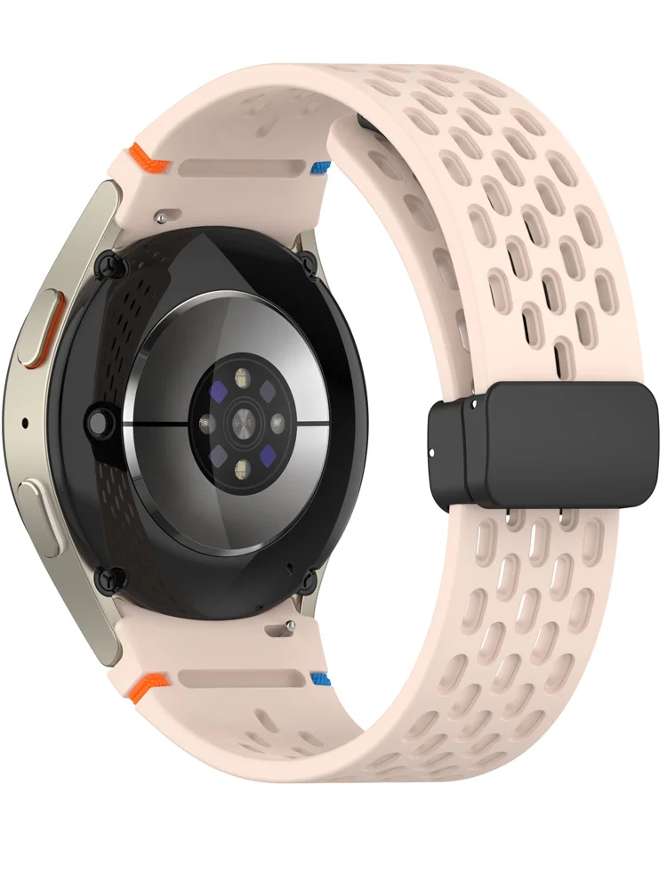 Silikon-Armband ohne Lücken für Samsung Galaxy Watch 7 6 5 4 40mm 44mm 5Pro 45mm Magnetverschluss-Band 6 Classic 42 43mm 47mm Armband