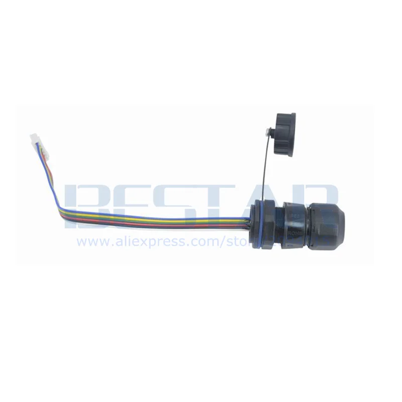 XHP2.54 RJ11 Konektor Tahan Air RJ 11 M20 6P6C Kabel Ekstensi Saluran Telepon 4 6 Core Un Lurus-melalui Kepala Extender