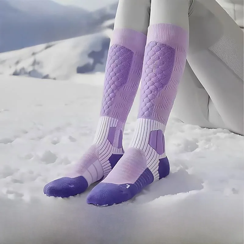 

Thiened Prure Skiing Sos Men Women Winter Sports Long Tube Mountain Climbing Warm Sos for Snowboard And Skiing