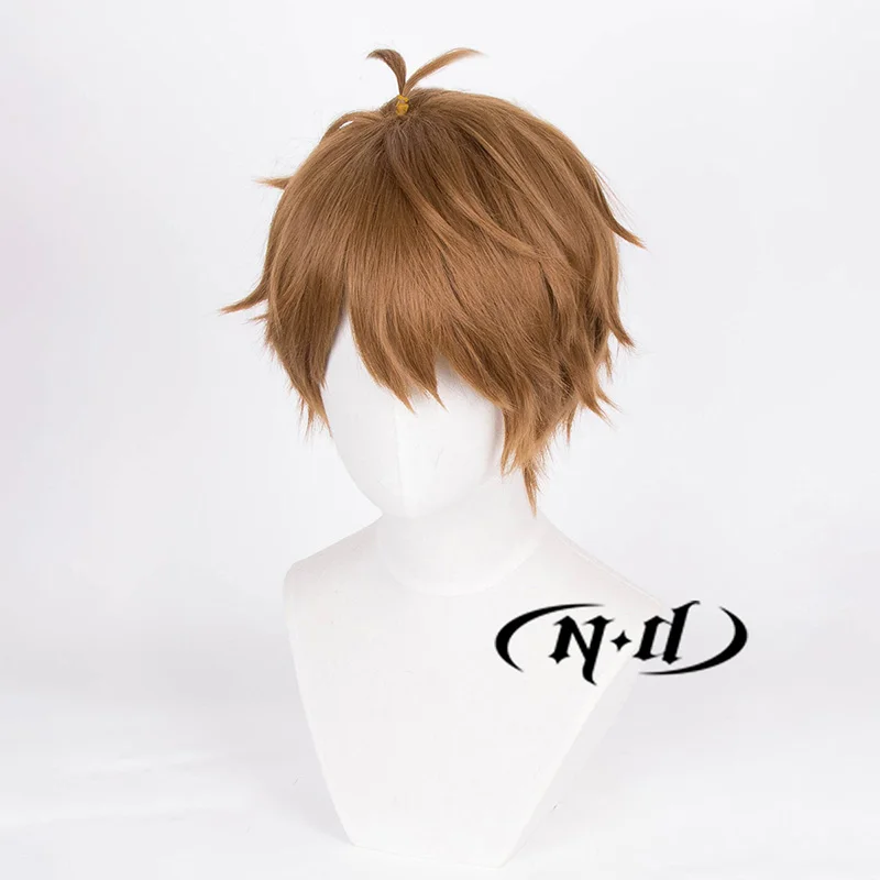 ND Luke Pearce 코스프레 가발 Themis의 눈물 Cos 갈색 머리 가발 게임 Comic Con Coser 의상 파티 내열성 합성