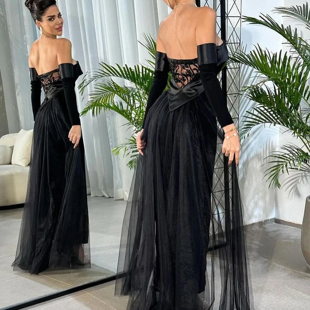 

Jiayigong Sexy Retro Strapless Dresses Women Backless Fashion Straight Formal Lace Appliques Evening Party Gowns