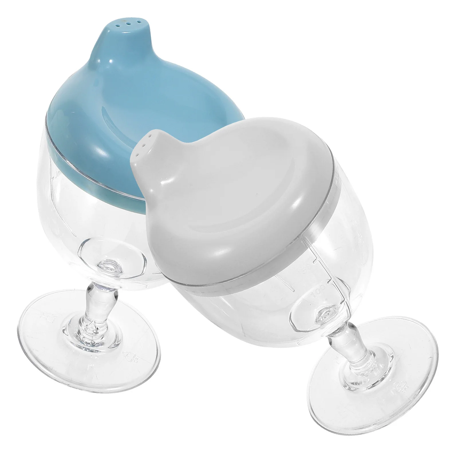 2 pz Anti-Caduta Bambino Bere 1-3 Anni A Prova di Fuoriuscita Per Bambini Trainer Tazza Portatile Del Bambino Sippy Tazza Riutilizzabile Calice di Acqua di Plastica