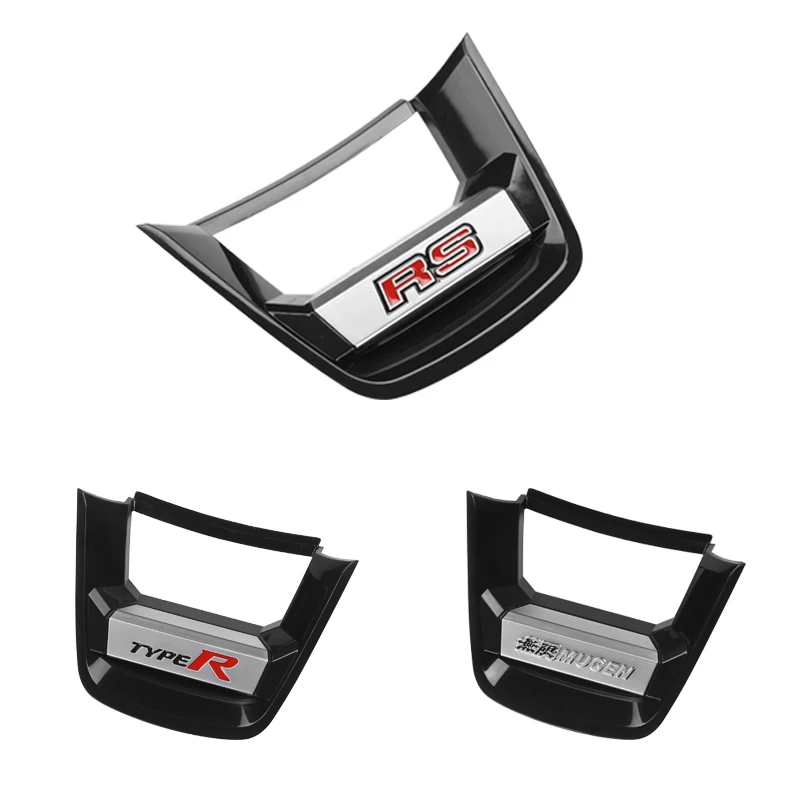 For Honda 2022 2023 2024 2025 11Th CIVIC Steering wheel decorative buckle modification logo RS/TR/MU interior accessories