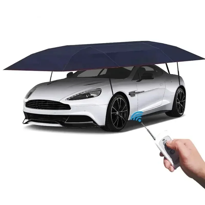 Fully Automatic Remote Control Car Tent Canopy 4.6m 4.8m 5.2m Outdoor Vehicle Sunshade Cover UV Heat Protection