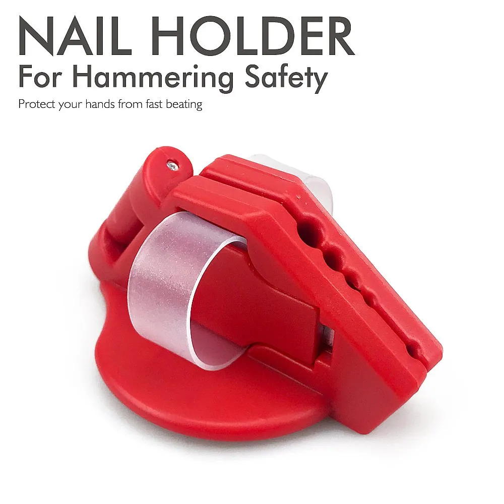 Multifunctional Nail Holder Tool Hand Protector Anti Hammer Safety Finger Guard for Concrete