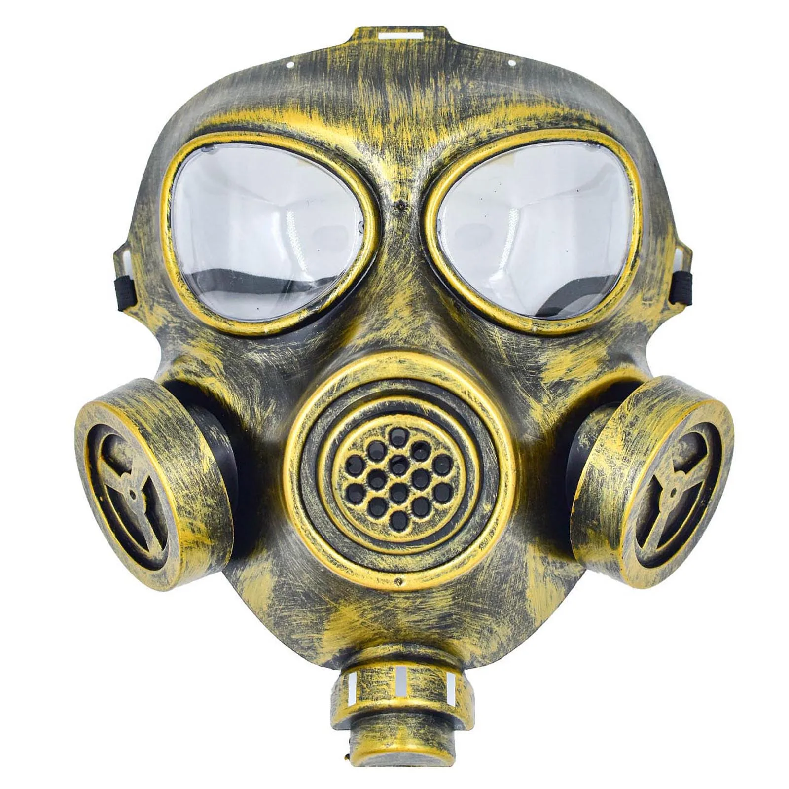 Masques à gaz avec lunettes Masques antibuée de style Steampunk pour hommes et femmes Accessoire de jeu de rôle d'Halloween Masque à gaz de démon gothique foncé