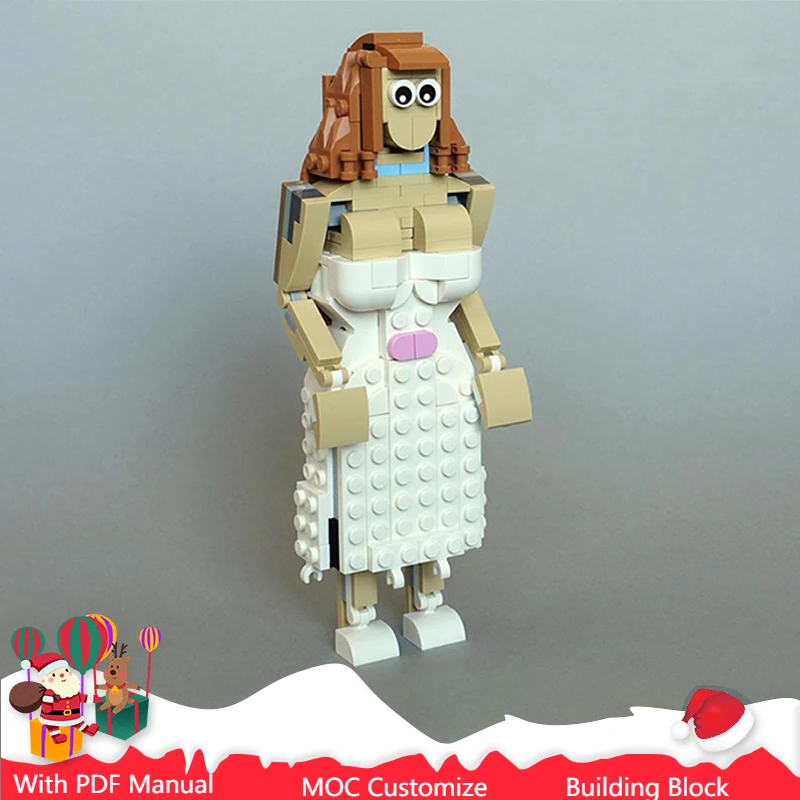 

251 Parts Famous Woman in White Model MOC Custom Building Blocks Bricks DIY Assembly Bricks Toy For Boys & Girls Christmas Gifts
