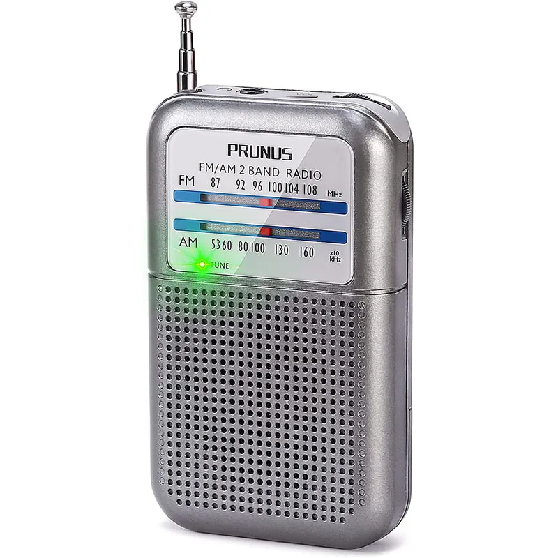 Pocket AM FM Radio Portable, Mini Transistor Radio Excellent Reception,Tuning Knob AAA Battery Operated for Hurricane&Walking