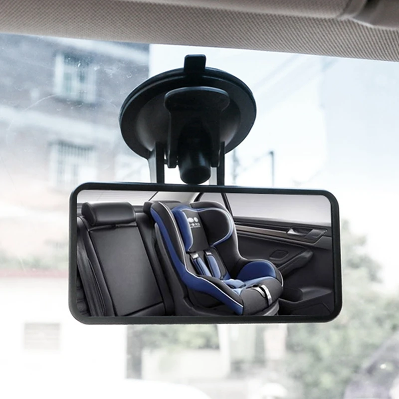 Car Rear View Mirror 360 Degree Rotation Car Rearview Mirror With Suction Cup Universal Back Seat View Baby Car Accessories