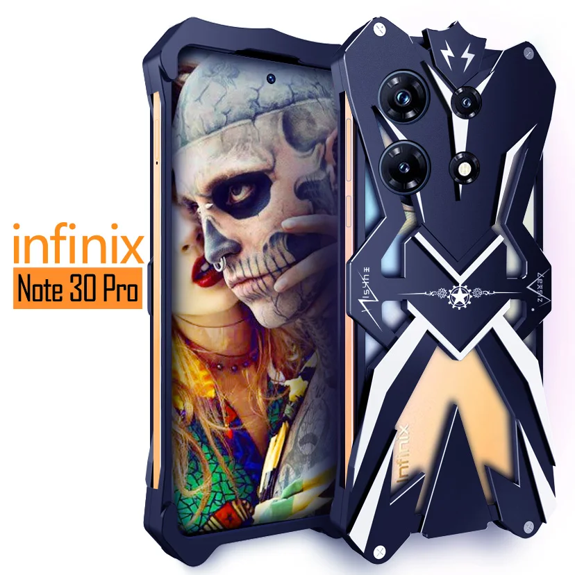 For Infinix Zero Note 30 Vip Zimon Luxury Thor Heavy Duty Armor Metal Aluminum Mobile Phone Case For Infinix Gt 10 Pro Cover