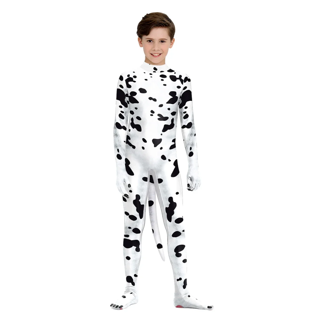 Matching Outfits Cosplay Cow Animal Print Costume Children Adult Bodysuit Suit Jumpsuit Halloween Party Funny Parenting Clothes