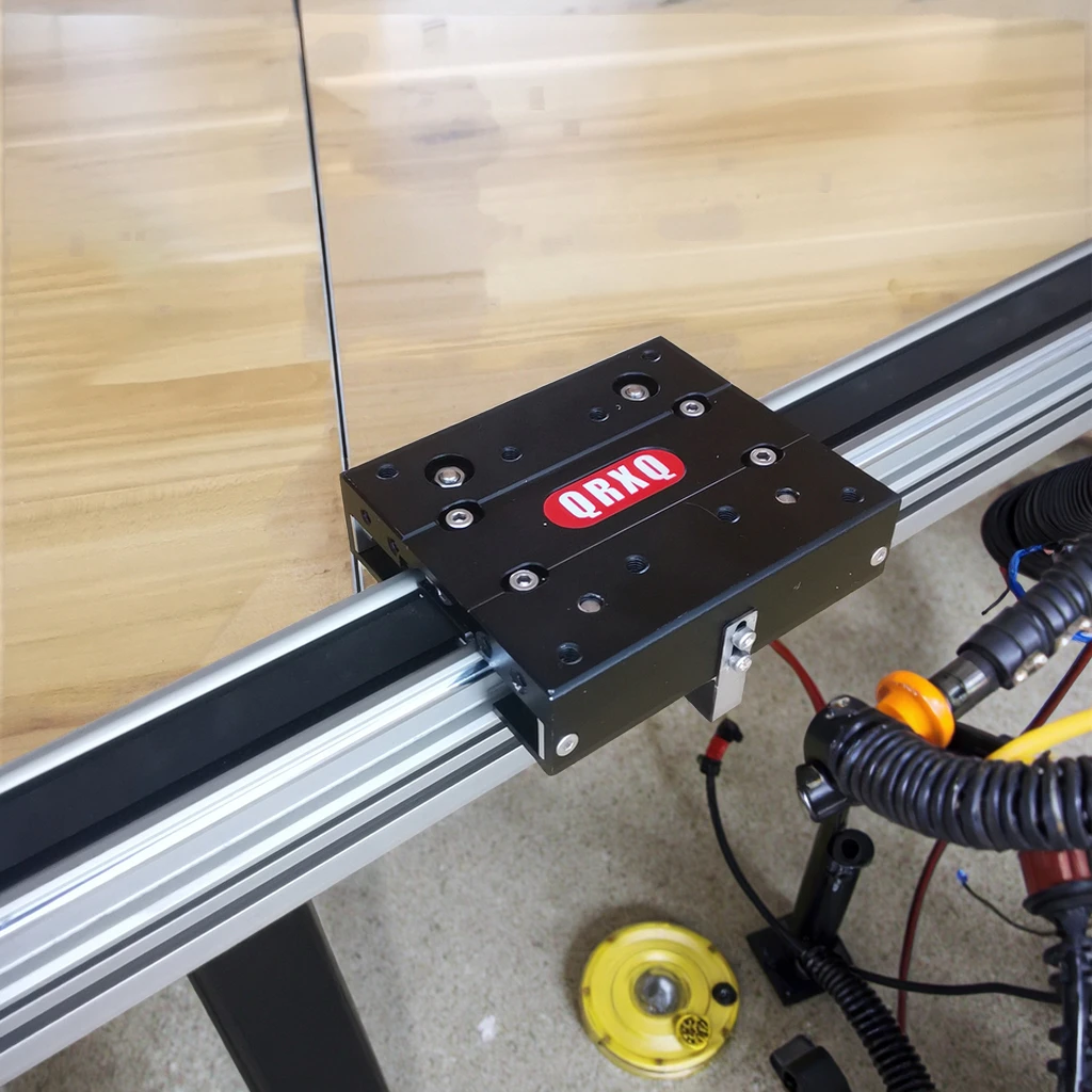 QRXQ RXP45  Belt Linear Module with Stepper Motor High Precision Rail Customizable Length Low Noise for CNC Industriesr motor