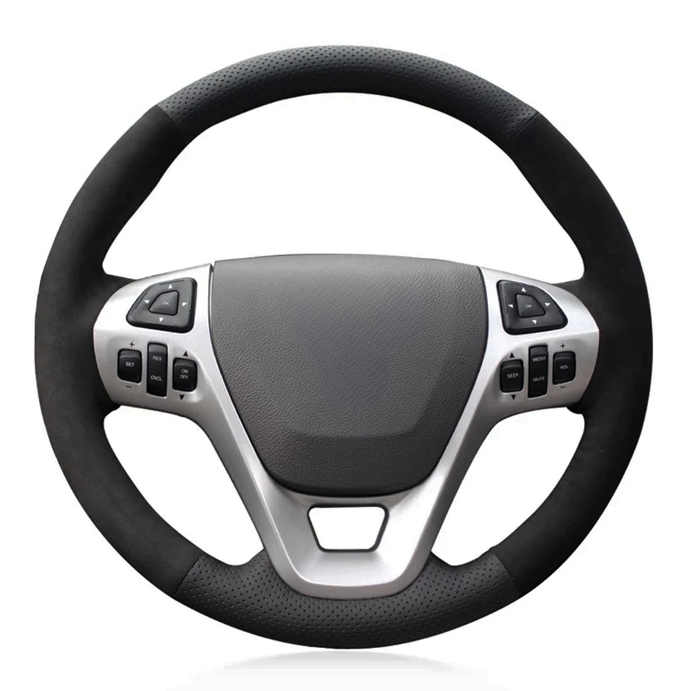 

Нескользящая черная замша из натуральной кожи для Ford Explorer 2011-2019 Taurus 2013-2019 Edge 2011-2014