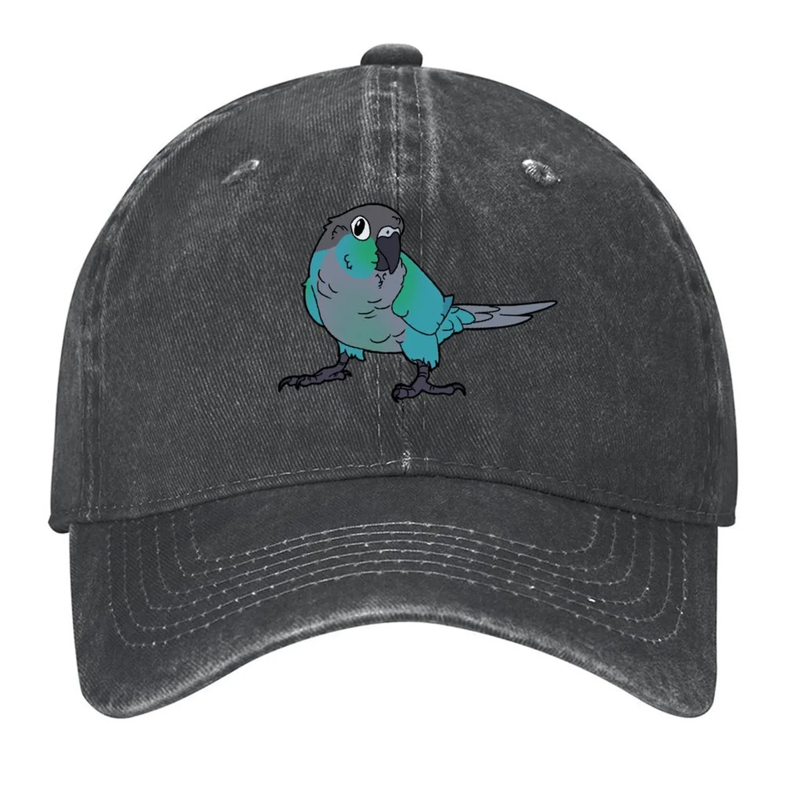 

Turquoise Green Cheeked Conure Baseball Cap Military Tactical Cap derby hat Hat Man Luxury Fishing cap Women Beach Fashion Men's