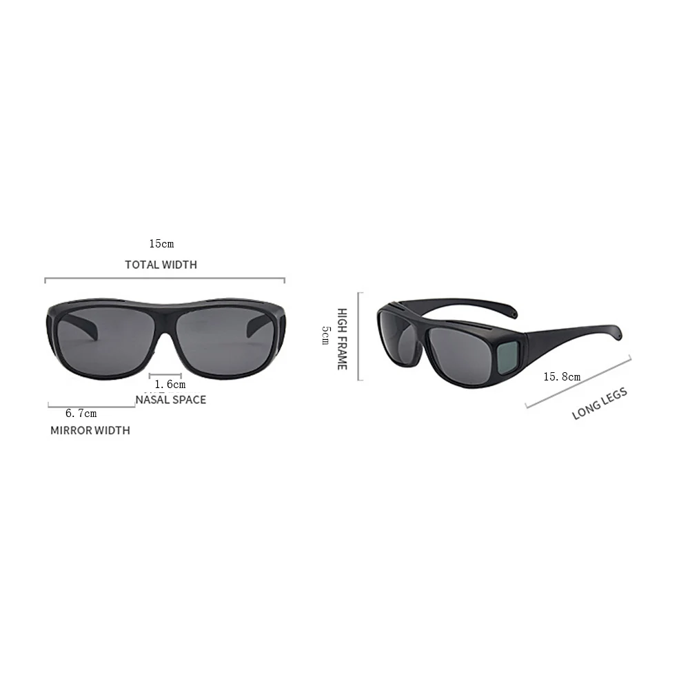 Gafas de sol de visión nocturna para coche, lentes de conducción nocturna, Unisex, protección UV