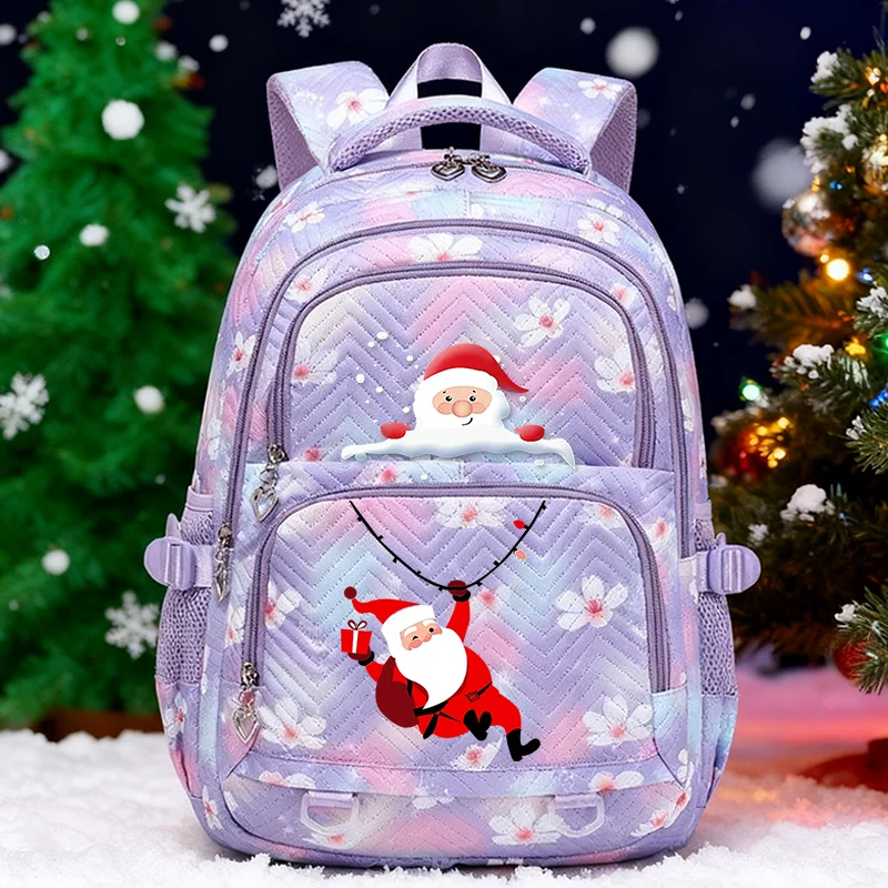 

Водонепроницаемый школьный рюкзак унисекс для подростков с несколькими отделениями, стильная женская дорожная сумка, идеально подходящая как практичный рождественский подарок