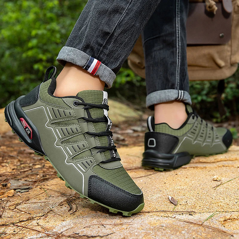 الرجال النساء أحذية المشي لمسافات طويلة مقاوم للماء المدربين في الهواء الطلق الدانتيل متابعة تسلق الرحلات أحذية رياضية المشي الجبلي الصيد أحذية رياضية التكتيكية