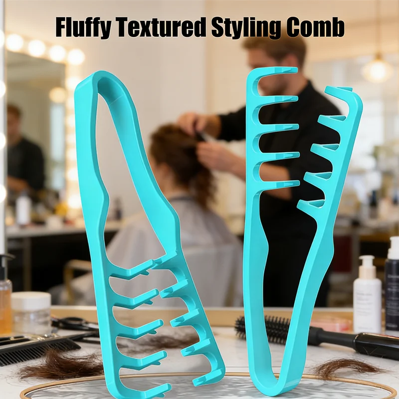 

Texture & Volume Comb Wide-Tooth Design for Fluffy, Natural-Looking Hair A Curling & Styling Aid That's Gentle on All Hair Types