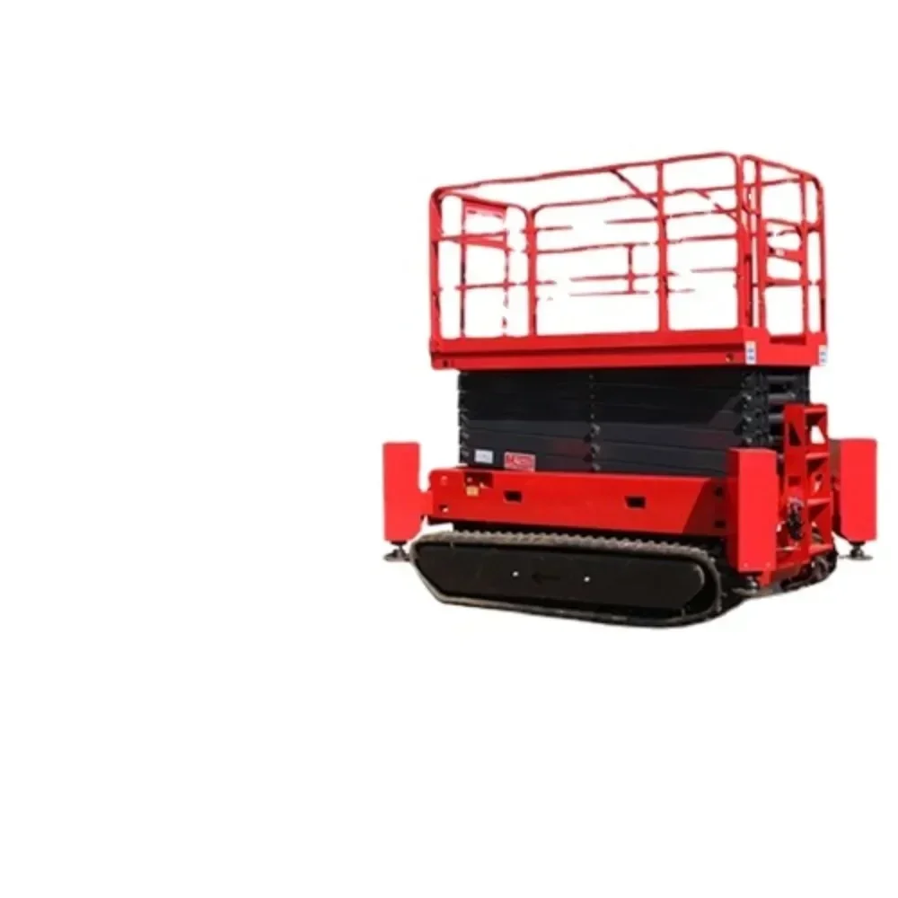 Self-propelled crawler mobile scissor lift platform electro-hydraulic aerial work climbing vehicle conventional model