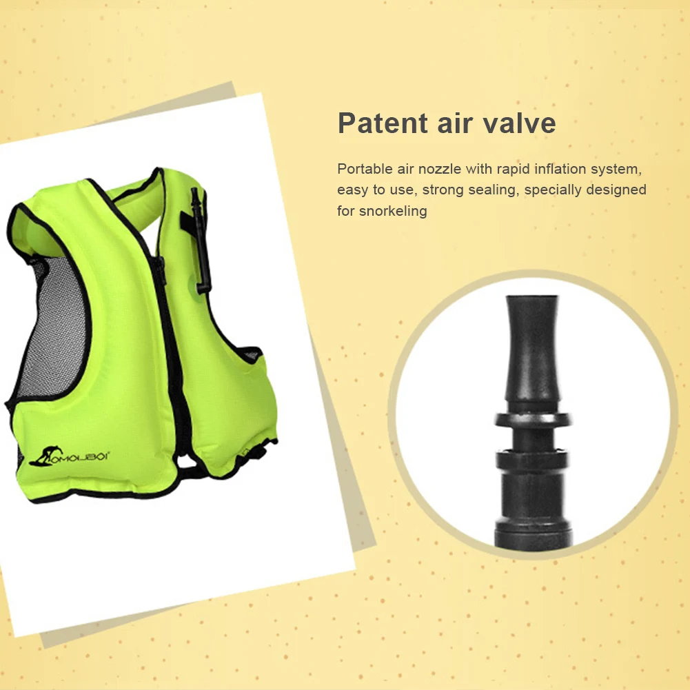 Inflatable Snorkeling Vest – Lightweight Breathable Buoyancy Aid with Adjustable Fit for Swimming, Snorkeling, Kayaking & Boating 4