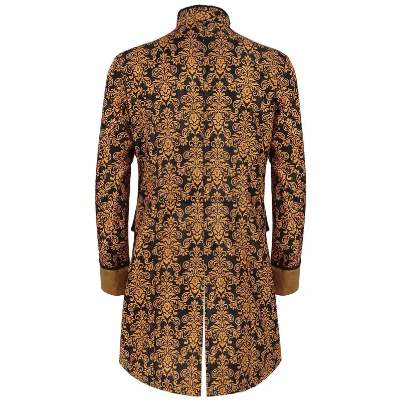 

zizi 2025 Mens Steampunk Medieval Tailcoat Jacket Victorian Gothic Frock Coat Halloween Ringmaste Cosplay Masquerade Prom Suits