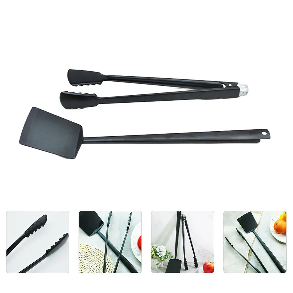 

1Set Bbq Tools Set Stainless Steel Barbecue Shovel Clip Long Handle Practical Grill Supplies Bbq Clip Barbecue Shovel