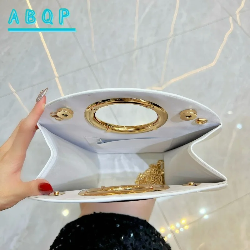 Dinner Women's Bag Luxury Brand Round Dinner Party Clutch Bag Personalized Fashion Women's Shoulder Crossbody Bag High Quality 5