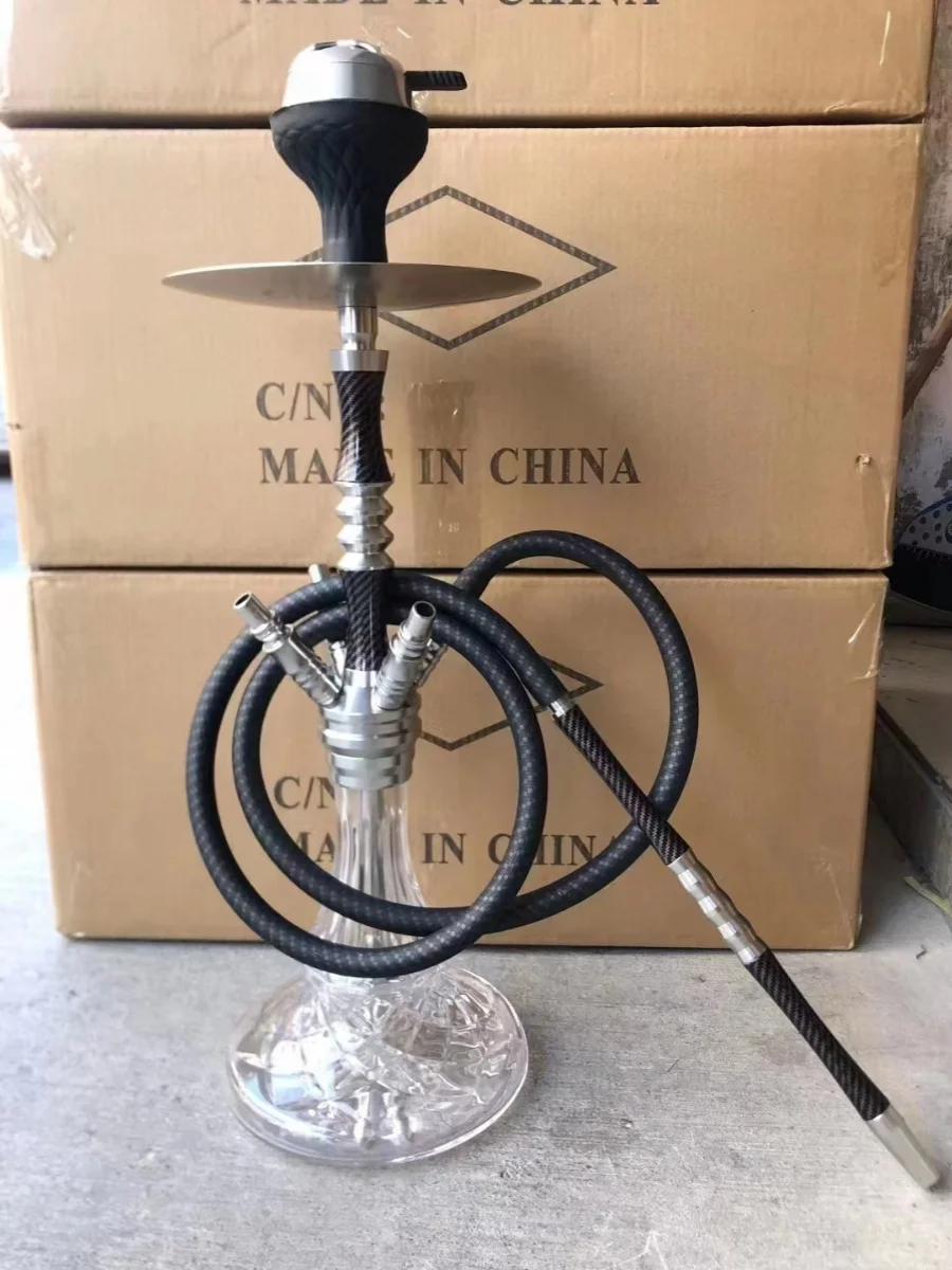 Carbon Fiber Alloy Hookah, Tubo duplo, Três tubos, Quatro tubos