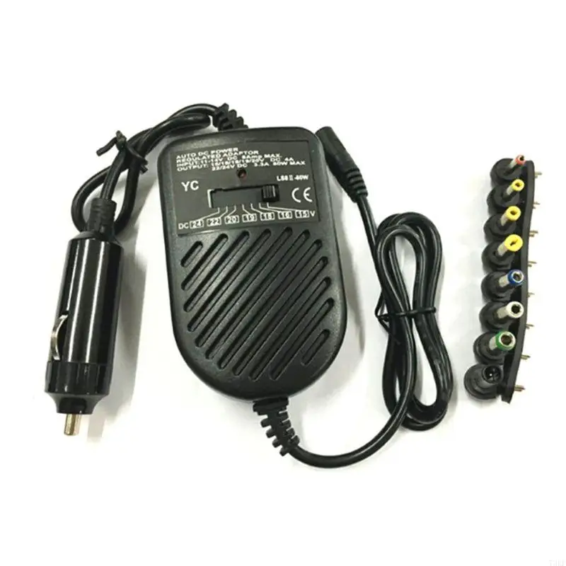 T3EF for DC 80W Car Auto Universal Power Supply Adapter Set For Laptop Notebo