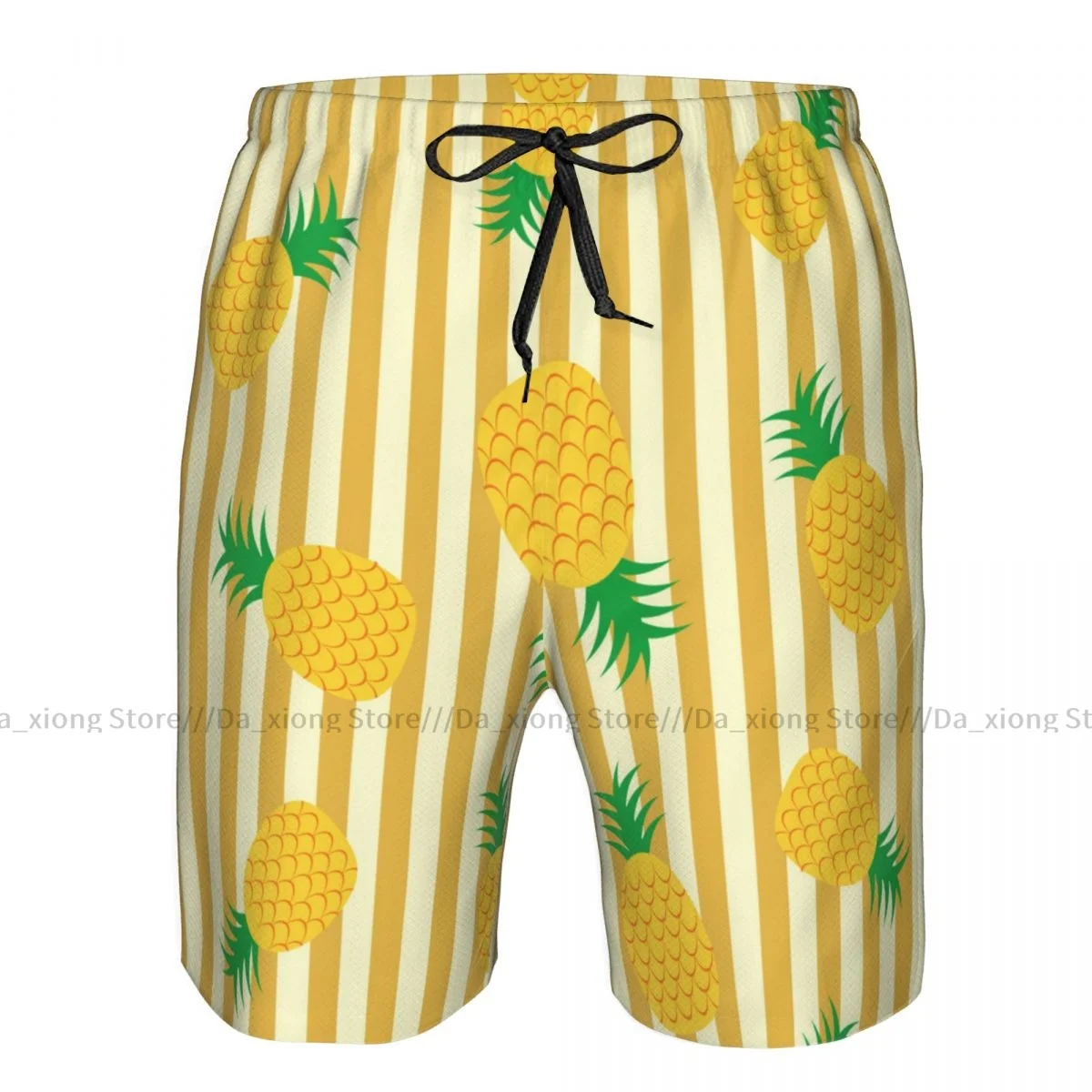 Heren Badmode Zwemmen Korte Kofferbak Ananas Achtergrond Strand Board Shorts Zwemmen Surf Shorts