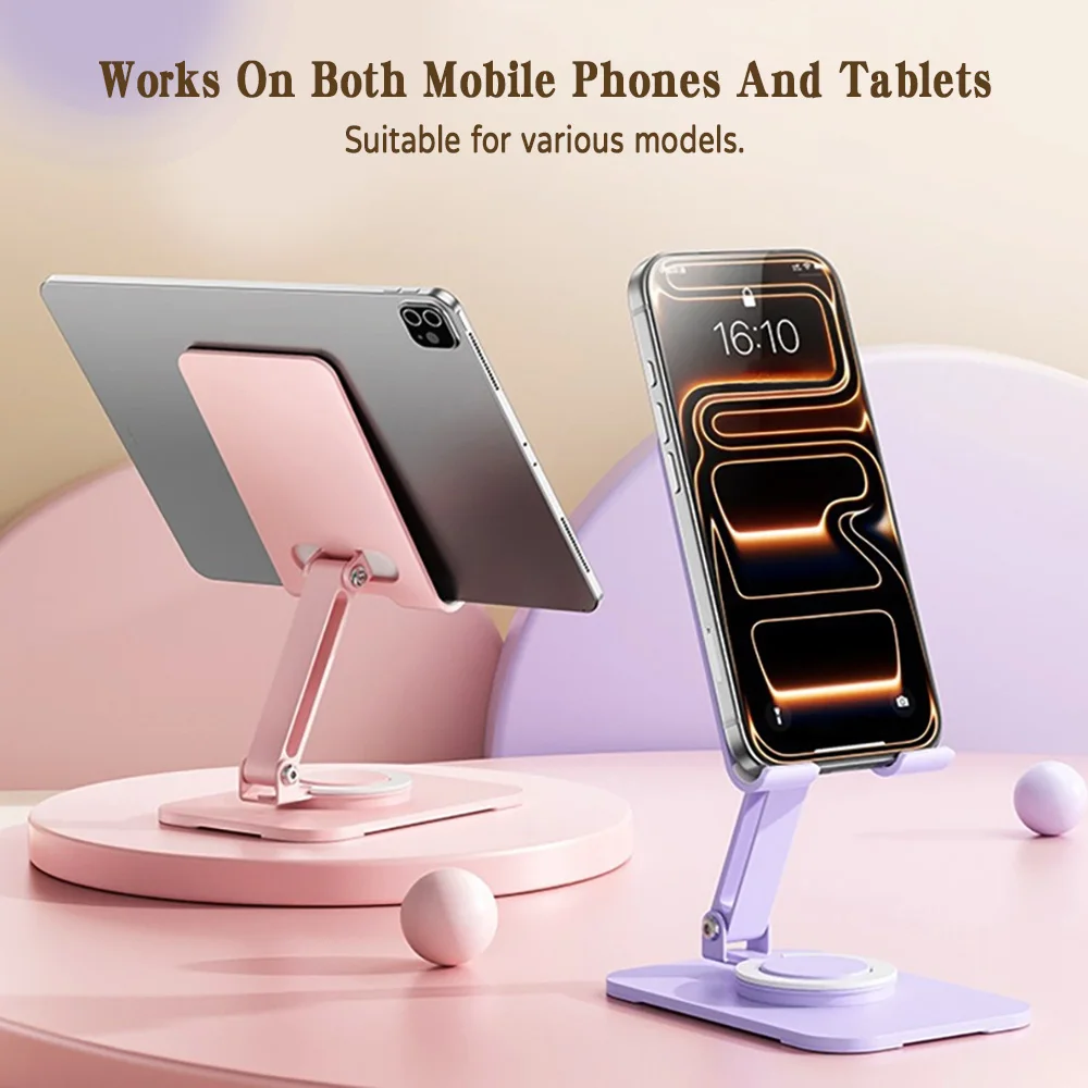 360 °   Drehbarer tragbarer Tablet-Halter aus Aluminiumlegierung für iPad-Halter, Tablet-Ständer, verstellbare, flexible Handy-Ständer