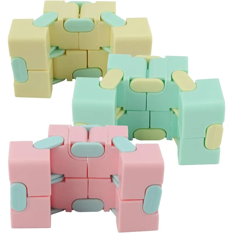 Magic Puzzle Cube Anti Stress Relief Toys for Adults Infinite Flip Funny Cube Sensory Toys for Special Needs Xmas Gifts