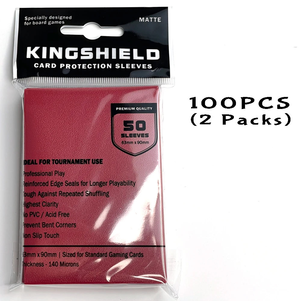 KINGSHIELD 63 × 90 ミリメートル 100 個マットカードスリーブ YGO