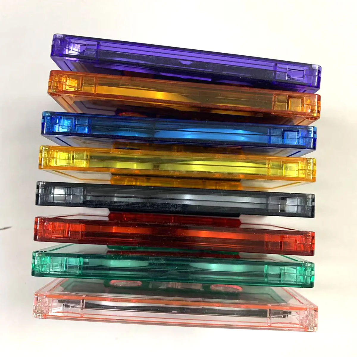 Leeres Klebebandgehäuse, Audioaufzeichnung, Kassettenhülle, leere Rolle zum Spulen, Kassette (kein innerer Kern und äußere Box) – Detail 11
