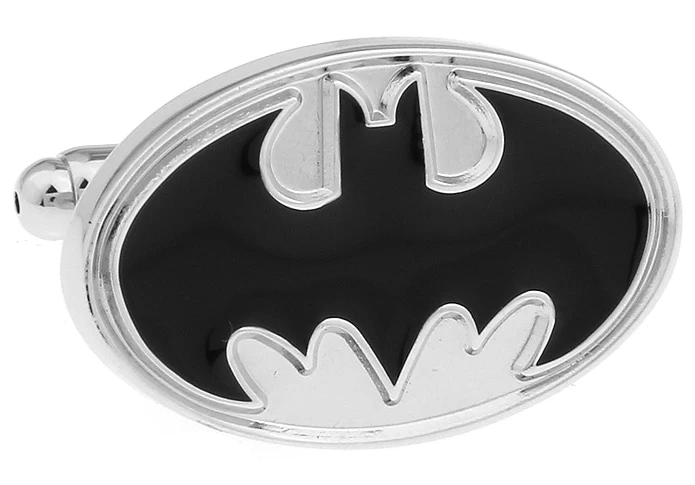 iGame Men Gift Bat Cuff Links Wholesale&retail Black Color Copper Material Novelty Super Heroes Design