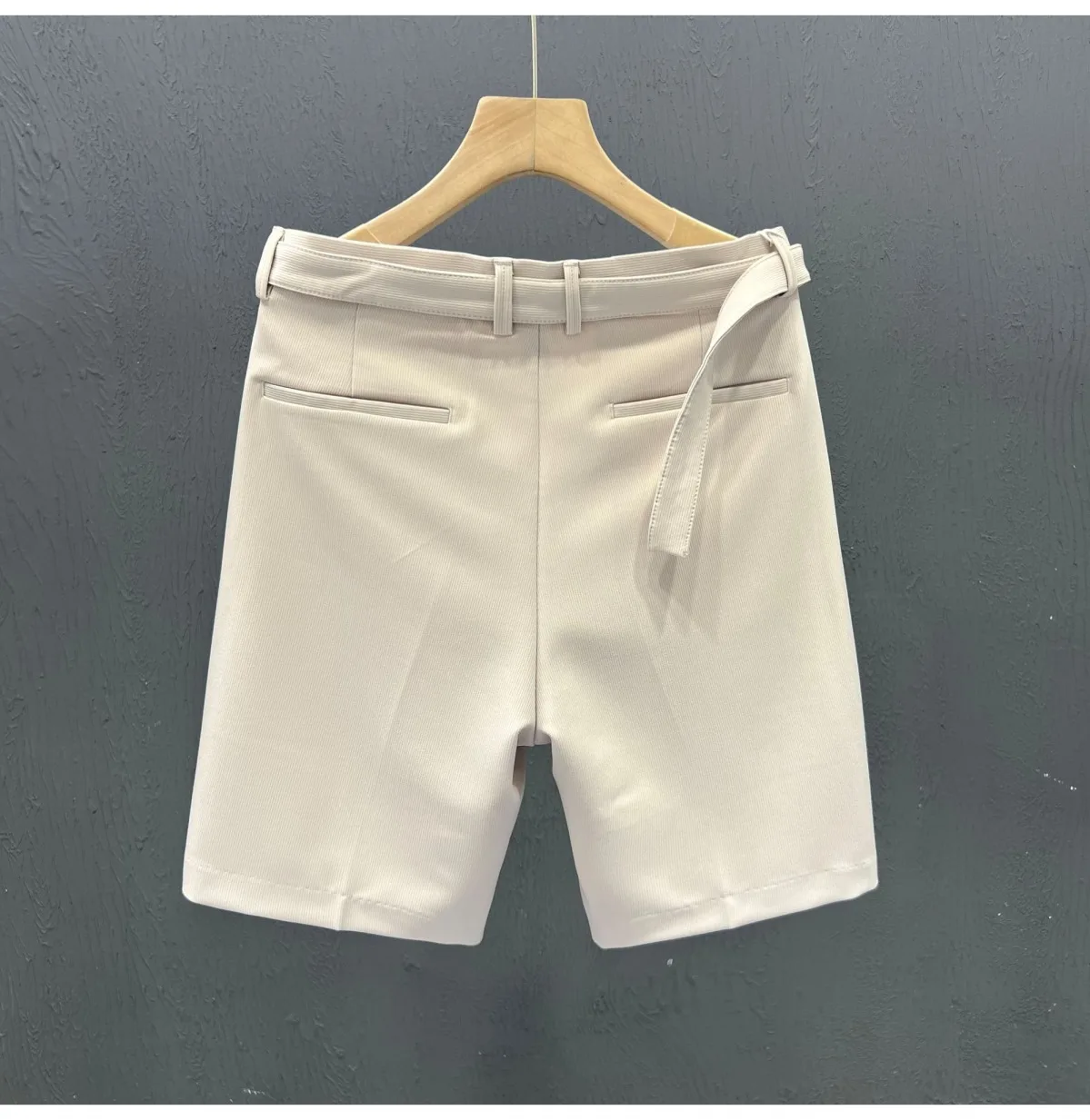 Men's Clothing White Black Solid Color Korean Style Shorts Summer Slim Fit Casual Lightweight Comfortable Trendy Versatile New
