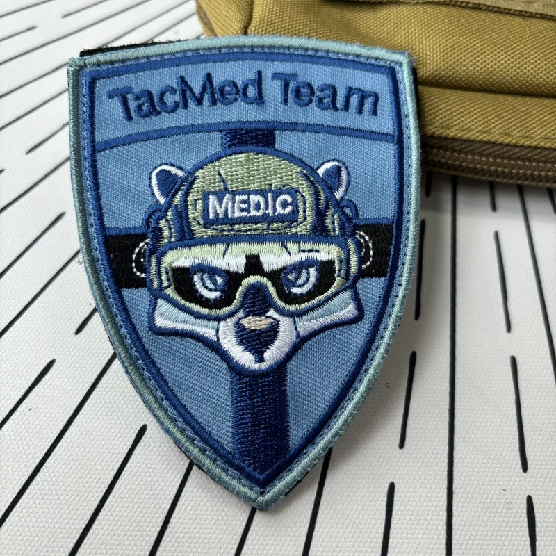 

TacMed Team Morale Tactical Patches Medic Embroidery Hook&Loop Patch Military Memes Badge Combat Armband Backpack Stickers